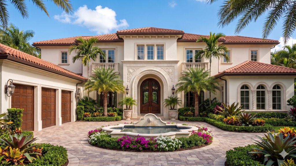 Chula Vista Luxury Mediterranean Estate with Custom Fountain and Tropical Landscaping (1)